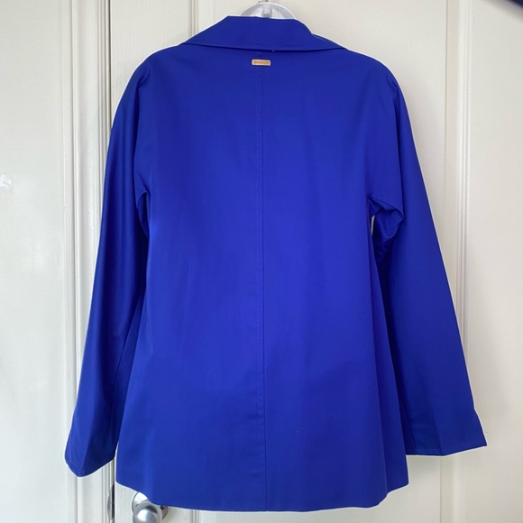 Ellen Tracy royal blue rain coat jacket XS - Picture 2 of 9